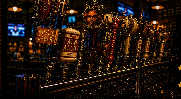 Valley Brew tap wall